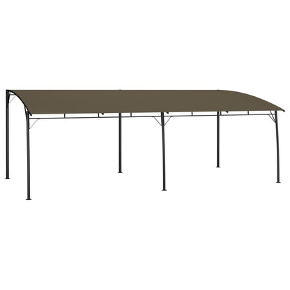Toldo Parasol De Jardín Gris Taupe 6x3x2,55 M_1