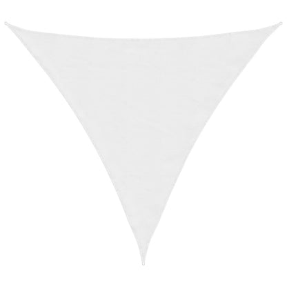 Vidaxl Toldo De Vela Triangular Tela Oxford Blanco 6x6x6 M_0