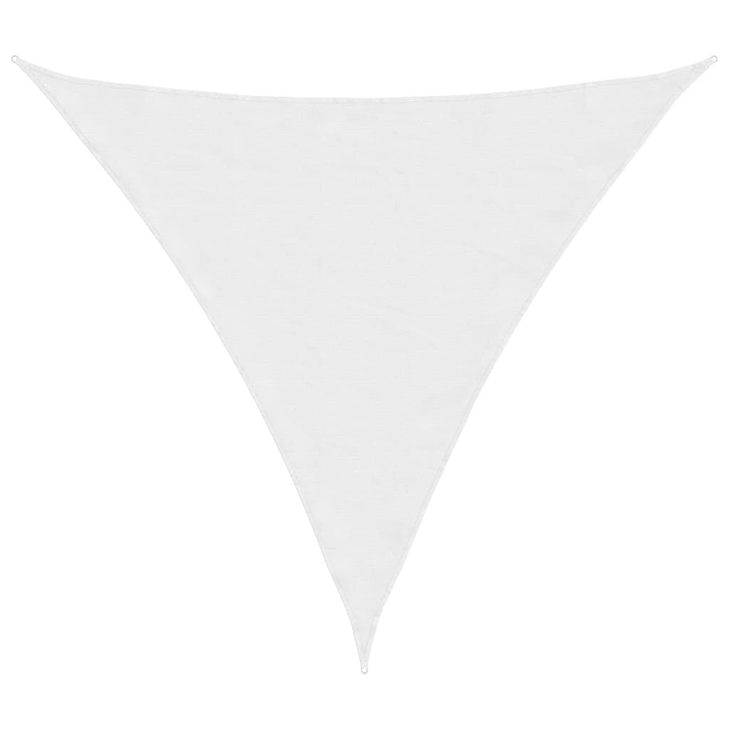 Vidaxl Toldo De Vela Triangular Tela Oxford Blanco 4x4x4 M_0