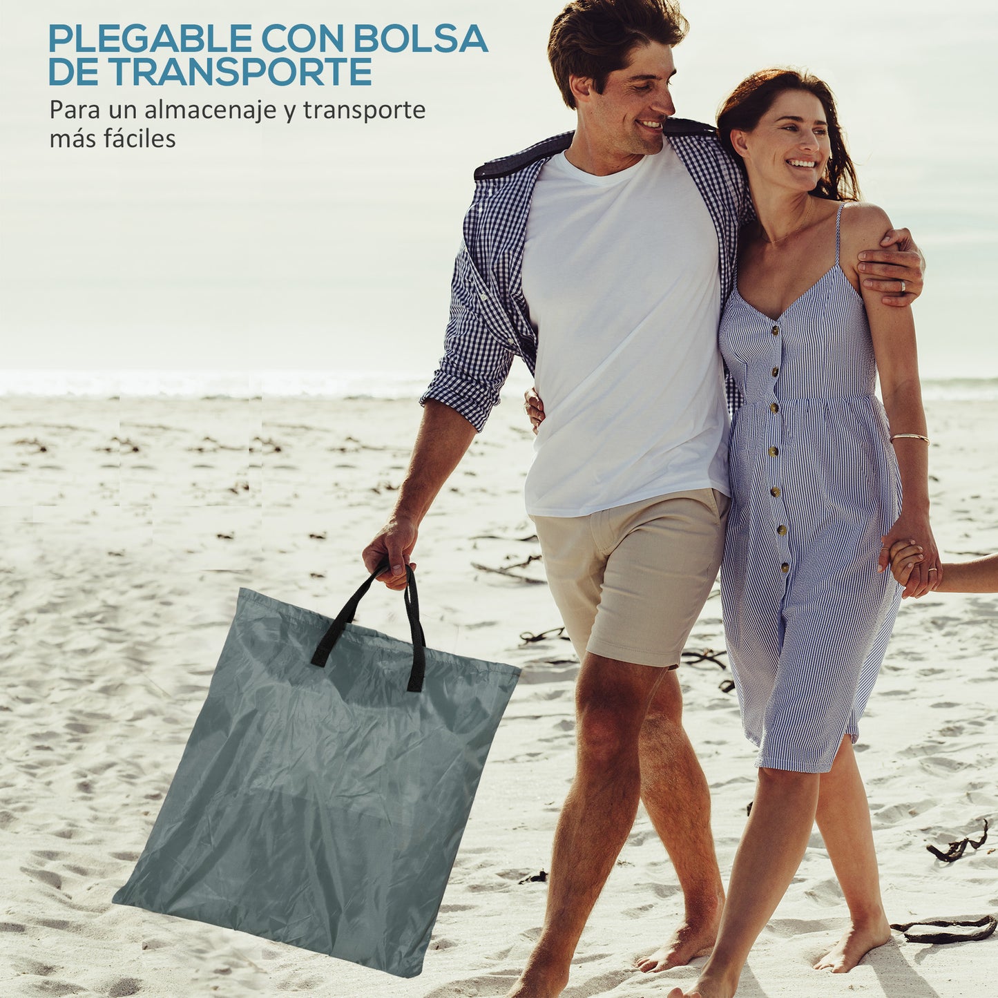 Outsunny Conjunto De 2 Esterillas De Playa Plegables_4