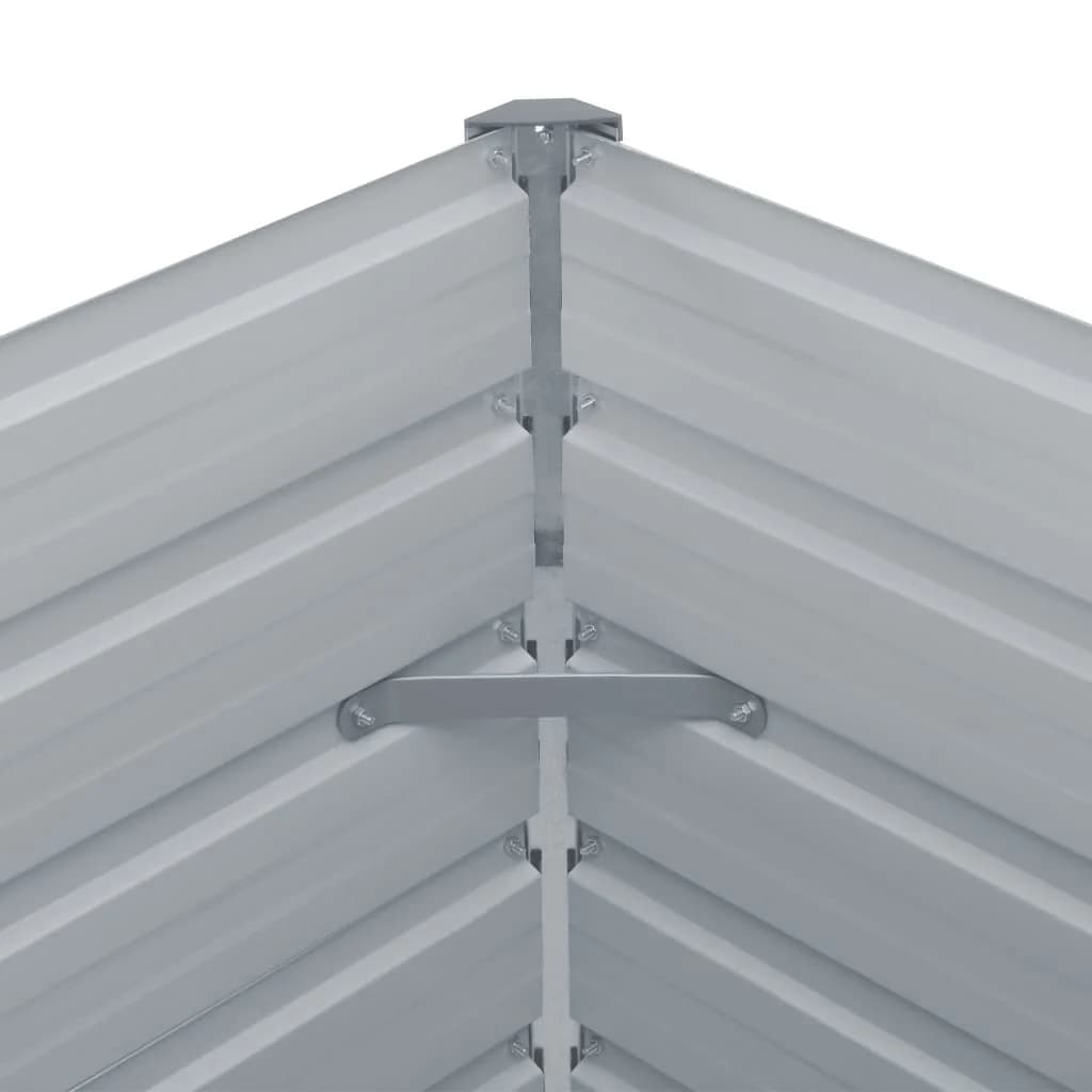 Jardinera Elevada Acero Galvanizado Gris 320x40x77 Cm_5