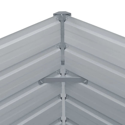 Jardinera Elevada Acero Galvanizado Gris 320x40x77 Cm_5