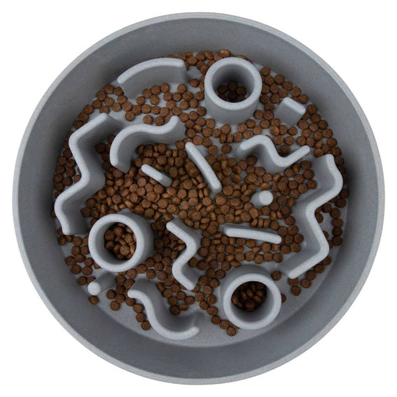 District70 Comedero Lento Para Perros Bambú Azul Cielo 28 Cm_4