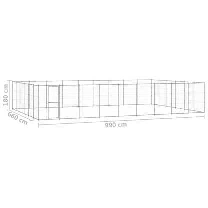 Perrera De Exterior De Acero Galvanizado 65,34 M²_5