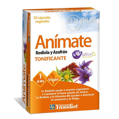 Anímate Rodiola Y Azafrán 30 Cápsulas Zentrum