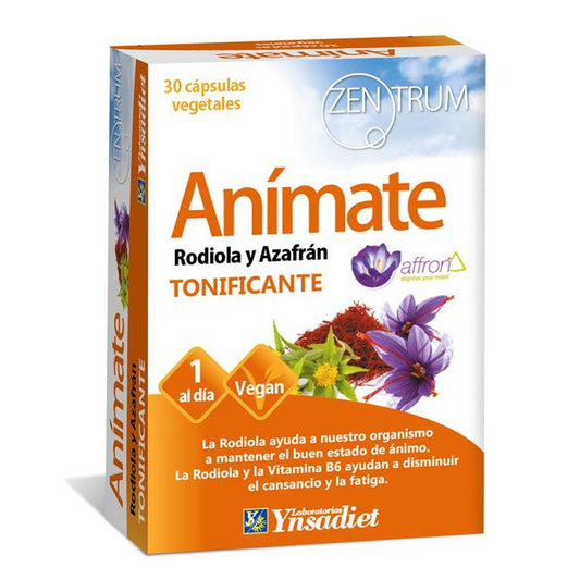 Anímate Rodiola Y Azafrán 30 Cápsulas Zentrum