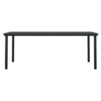 Vidaxl Juego De Comedor Para Jardín 7 Piezas Negro_5