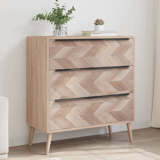 Cajonera De Madera De Ingeniería Roble Sonoma 80x38,5x87 Cm_0