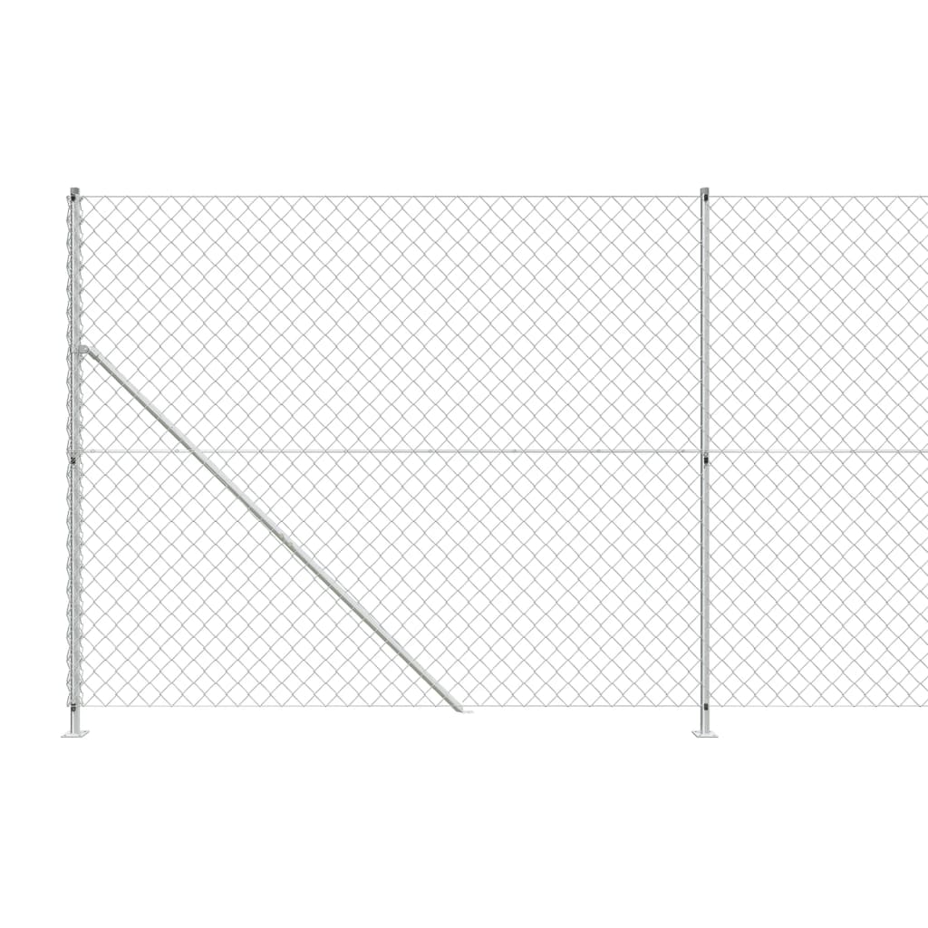 Cerca De Alambre Con Brida Plateada 1,8x10 M / Vetonek_4