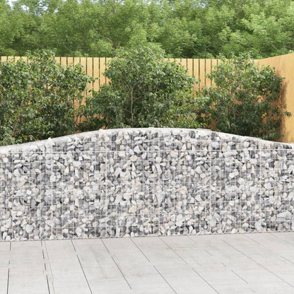Cestas De Gaviones 9 Uds Forma De Arco Hierro 400x50x80/100 Cm_1