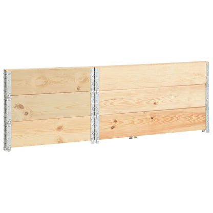 Arriates De Madera Maciza De Pino 3 Unidades 80x120 Cm_3