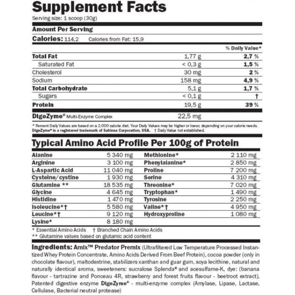 Predator Protein 1 Kg Vainilla