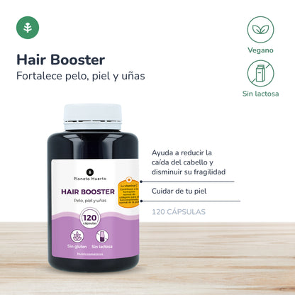Hair Booster pelo, piel y uñas Planeta Huerto 120 cápsulas