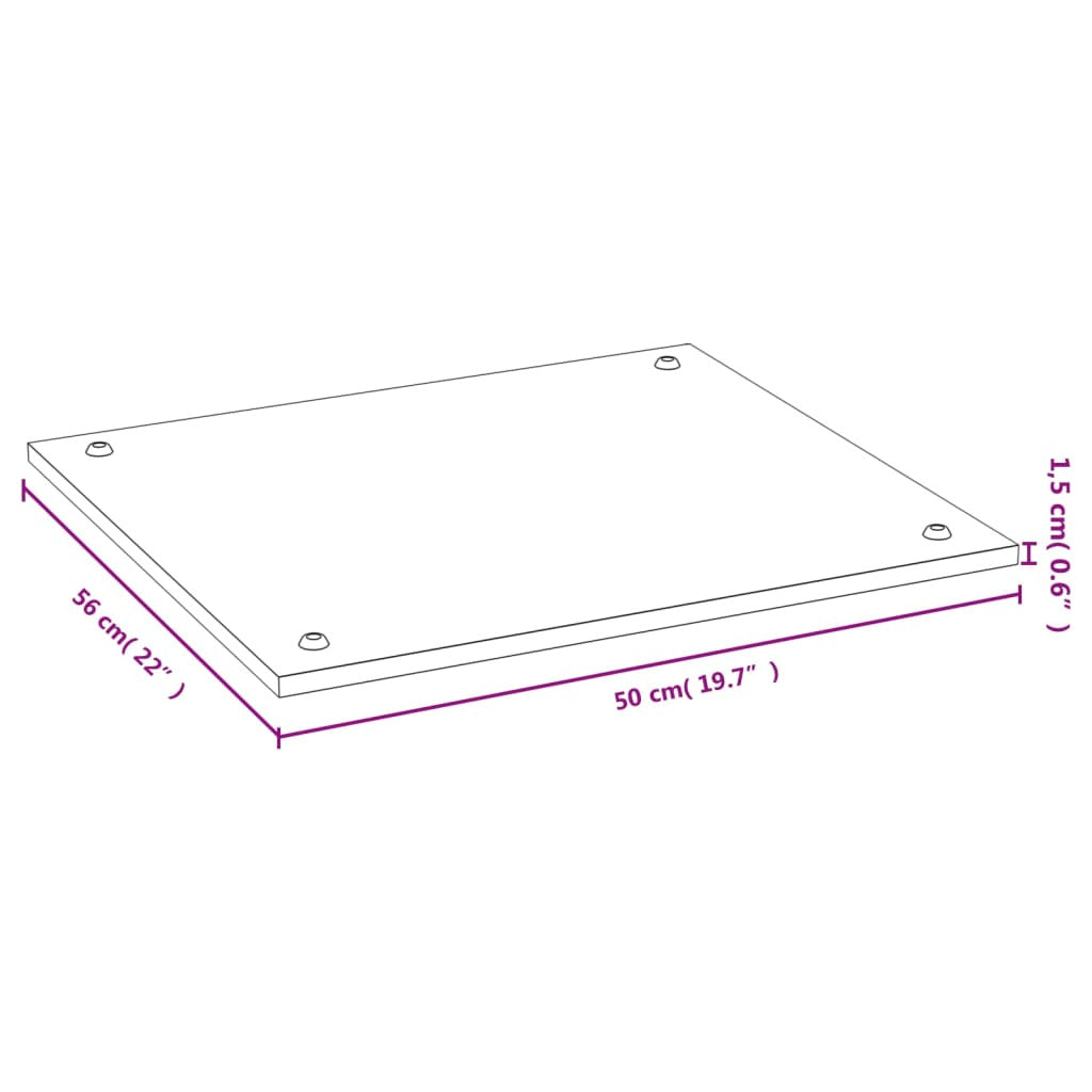 Vidaxl Cubierta De Cocina Bambú 50x56x1,5 Cm_2