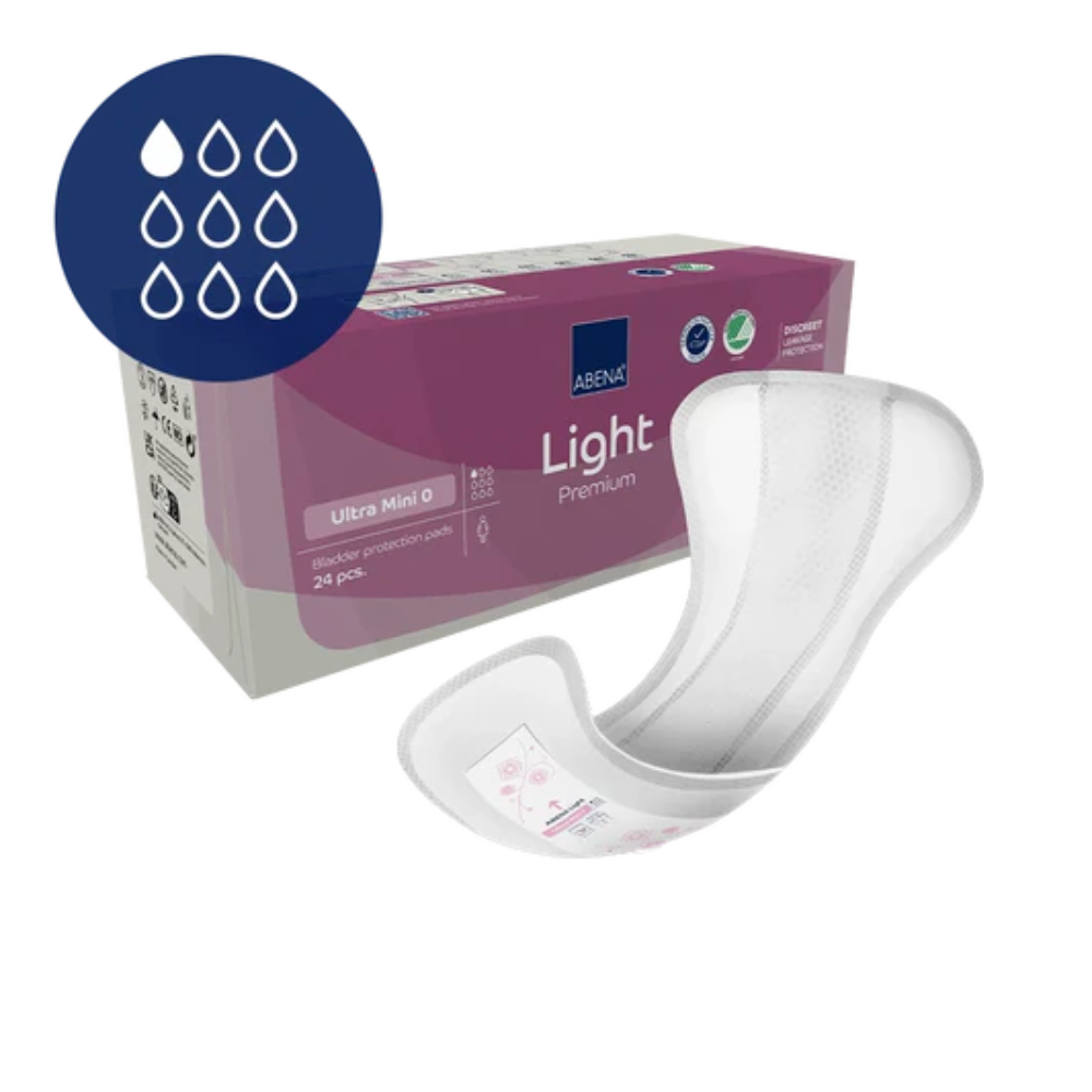 Compresas incontinencia light Ultra Mini ABENA 24 Uds