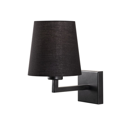 Aplique De Pared, Metal , Negro, 18x24x30, Casquillo E 27 Max 40 W_0