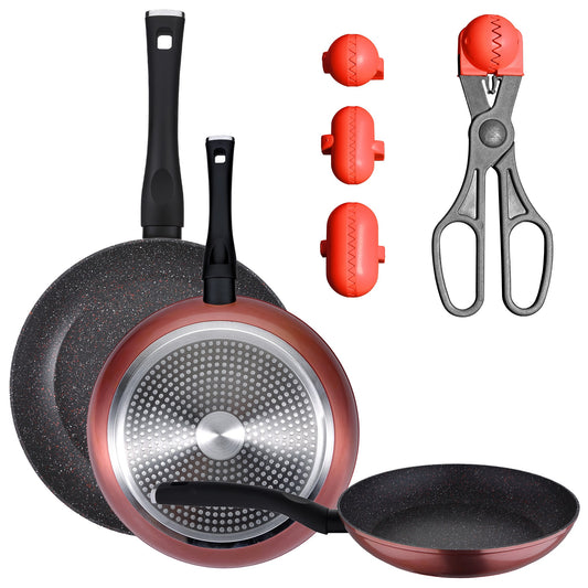 Pack De 3 Sartenes Ø20/24 Y 28 Cms + Utensilio Multiusos La Croquetera Con 4 Moldes_0