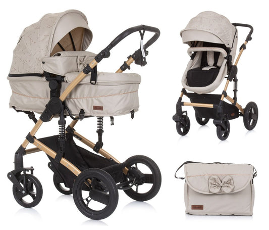 Carrito De Bebé Camea Dúo Convertible Con Bolso Sand_0