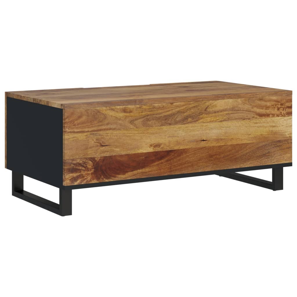 Mesa De Centro Madera Maciza Mango Y Contrachapada 100x54x40 Cm_3