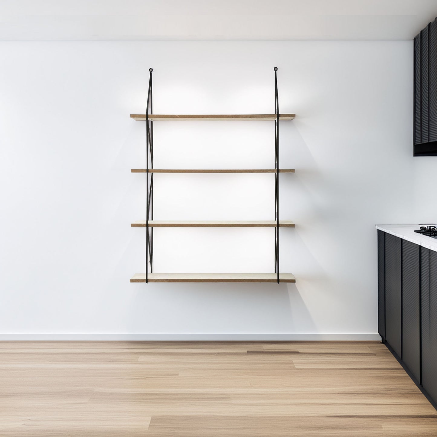 Wellhome Estantería Pared Metal Mdf 60x80cm Iris_3