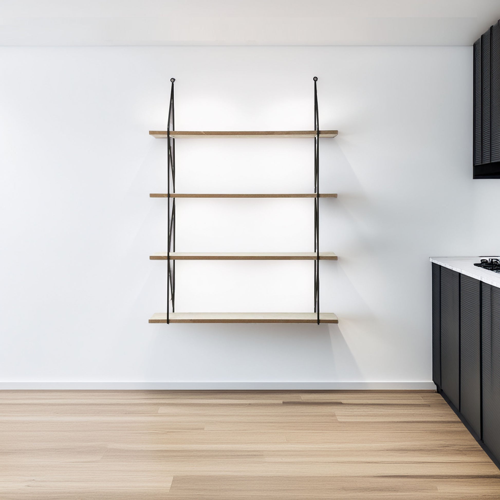 Wellhome Estantería Pared Metal Mdf 60x80cm Iris_3