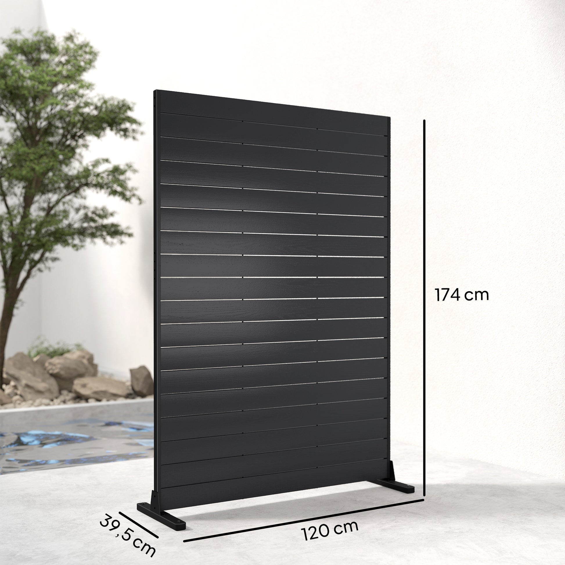Outsunny Biombo De 6 Paneles De Hdpe_2