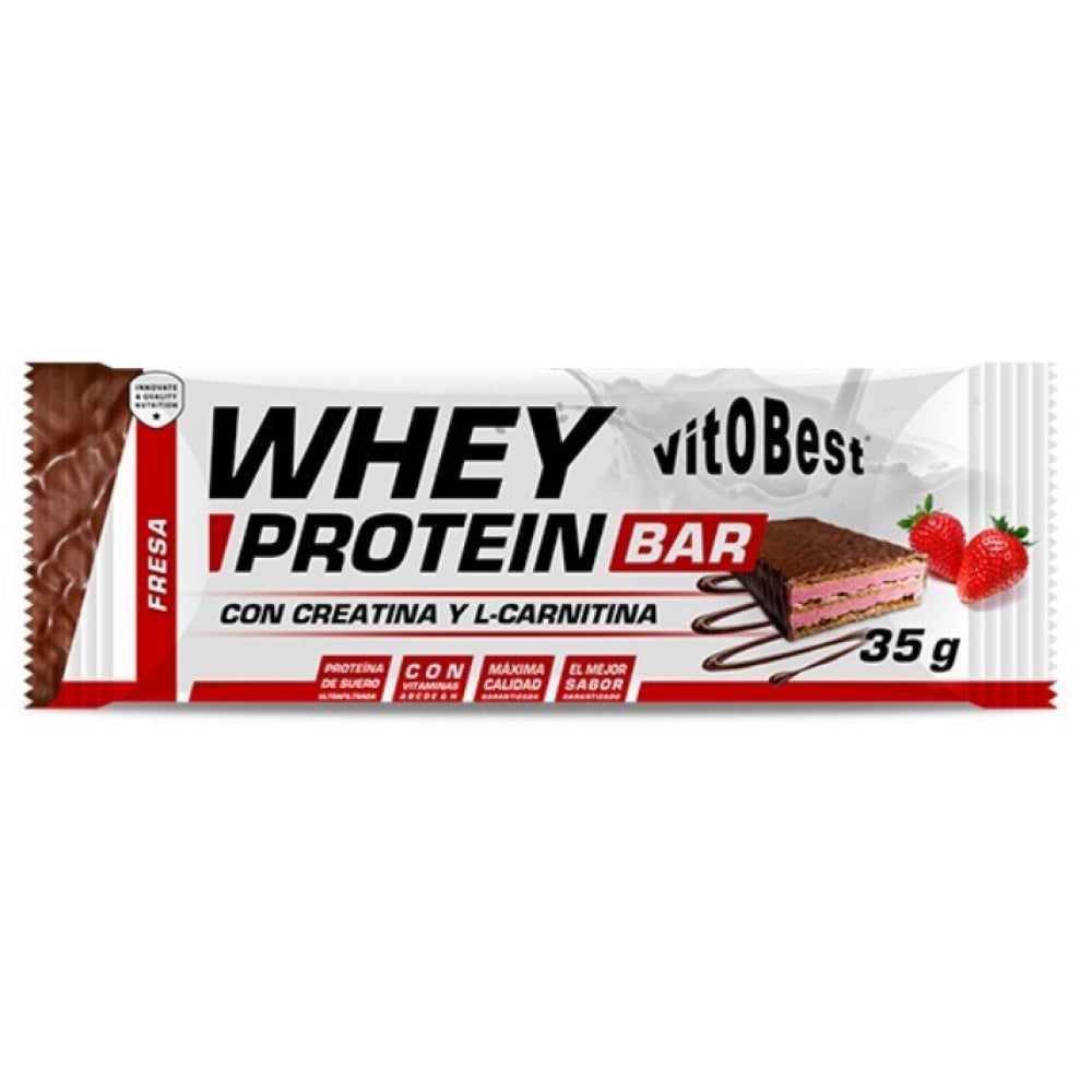Whey Protein Bar 35 Gr Fresa_0