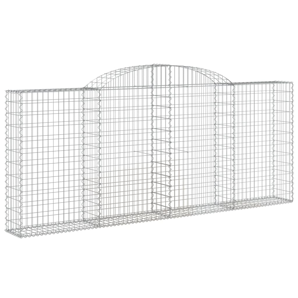 Cestas Gaviones 3 Uds Forma De Arco Hierro 300x30x120/140 Cm_2