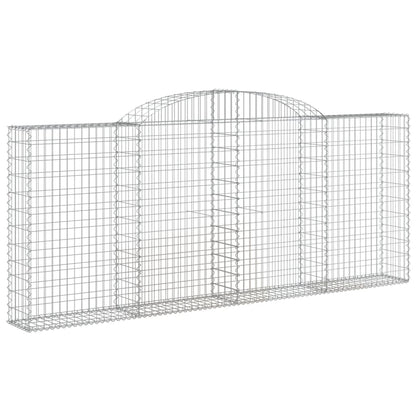 Cestas De Gaviones 4 Uds Forma De Arco Hierro 300x30x120/140 Cm_2
