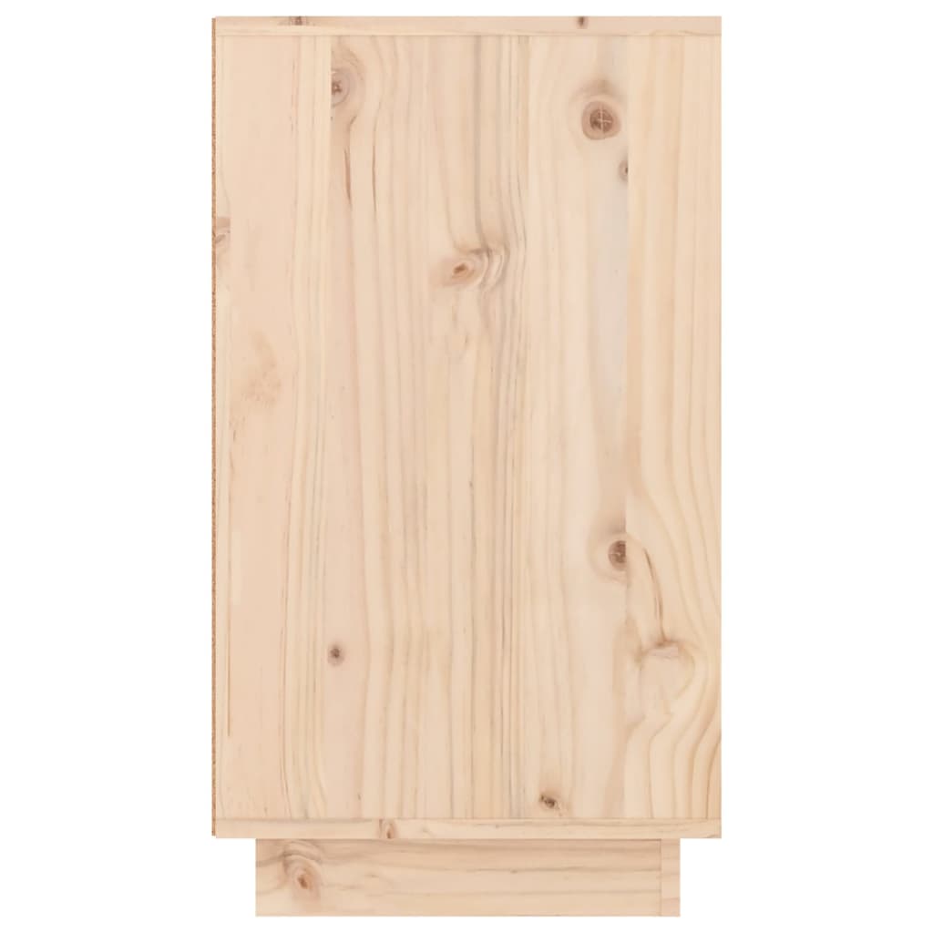 Mueble Zapatero De Madera Maciza De Pino 110x34x61 Cm / Vetonek_4