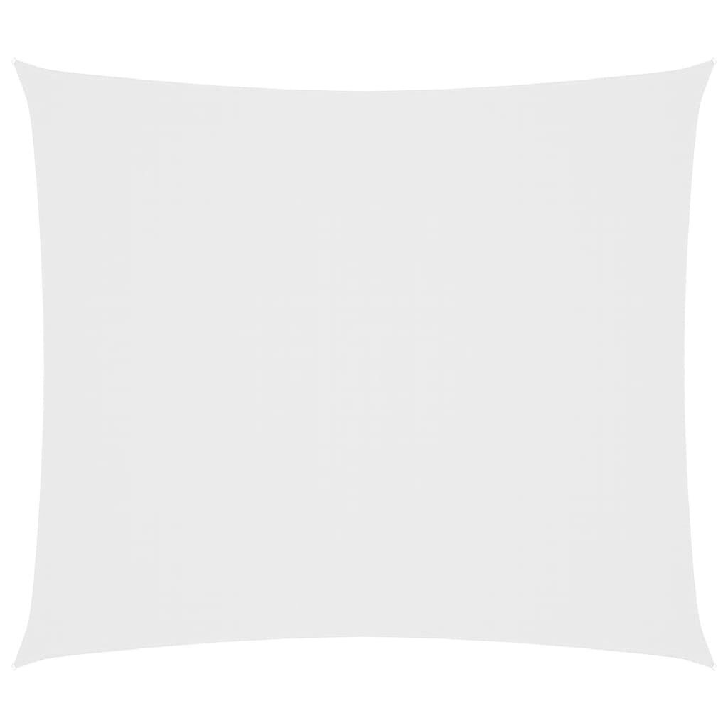 Vidaxl Toldo De Vela Rectangular Tela Oxford Blanco 2x2,5 M_0