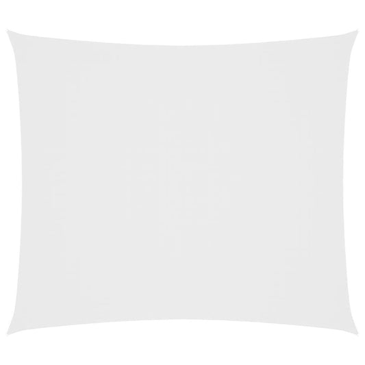 Vidaxl Toldo De Vela Rectangular Tela Oxford Blanco 2x2,5 M_0