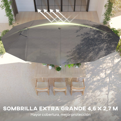 Outsunny Sombrilla Doble 4_3