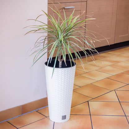 Maceta Rato De 64 Litros Con Inserto 40 X 40 X 76,3 Cm En Color Blanco_3
