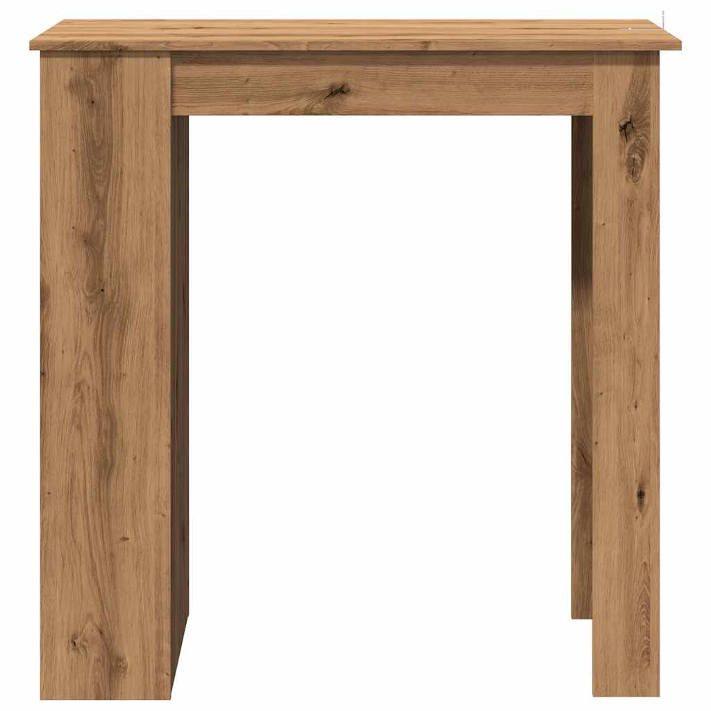 Mesa Bar Con Estante Almacenaje Roble Artisan 102x50x103,5 Cm_2