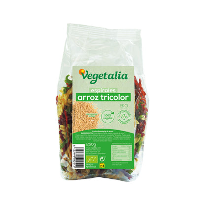 Espirales de Arroz tricolor Sin gluten BIO Vegetalia 250g