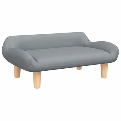 Cama Para Perros De Tela Gris Claro 70x40x24 Cm / Vetonek_3