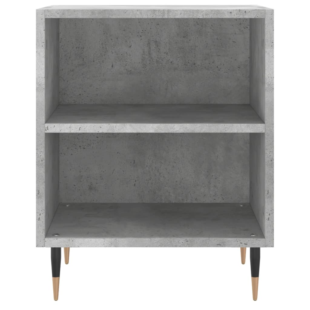 Mesitas De Noche 2 Uds Madera Gris Hormigón 40x30x50 Cm_3