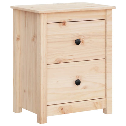 Mesitas De Noche 2 Uds Madera Maciza De Pino 50x35x61,5 Cm_1