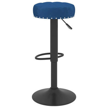 Taburetes De Cocina 2 Unidades Terciopelo Azul_4