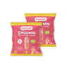 Pack 2x Smilitos, Gusanitos de Fresa y Platano ECO Smileat, 25gr