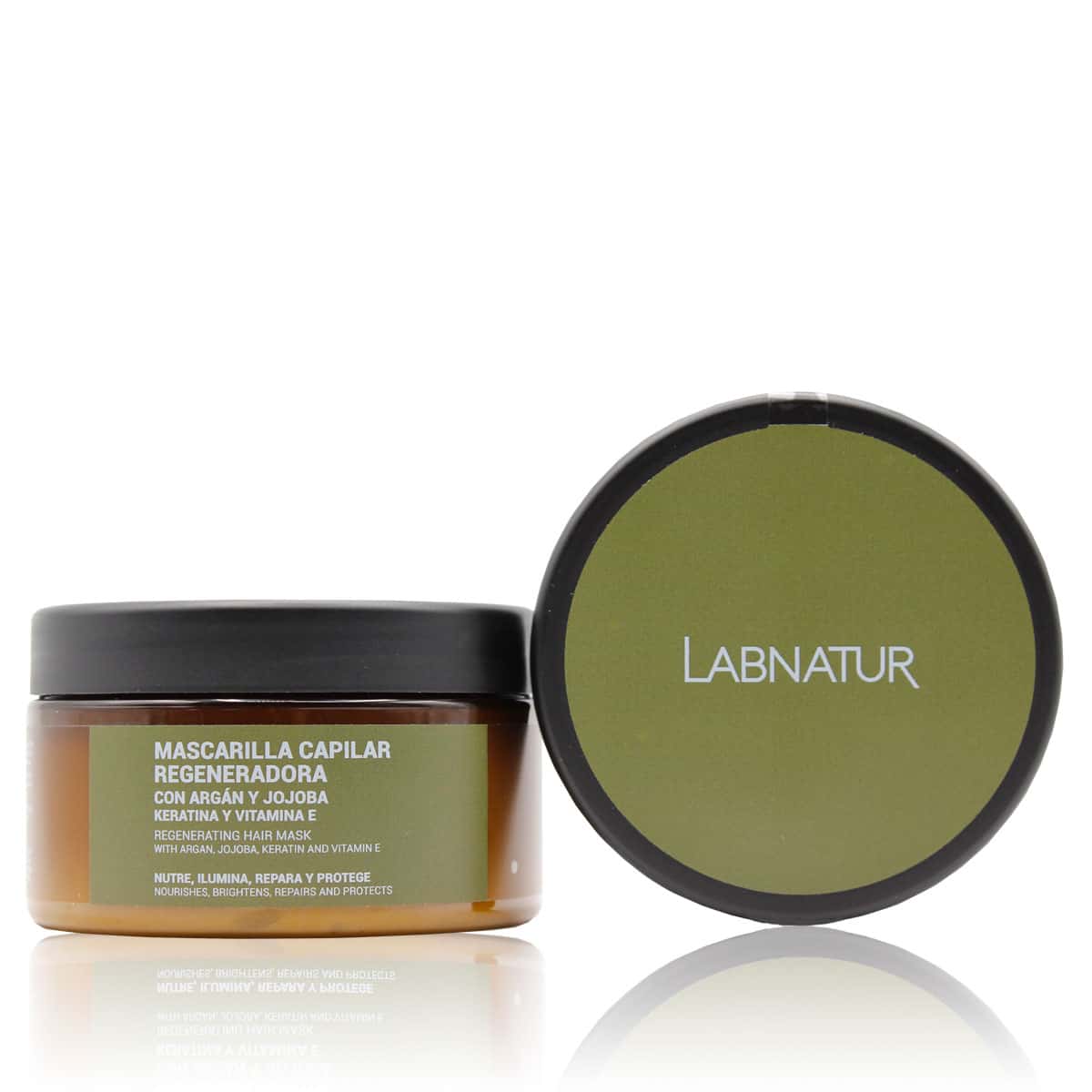 Mascarilla Capilar Argán y Jojoba con Keratina Labnatur 250 ml | Nutritiva | Reparadora | Cabello Dañado_0