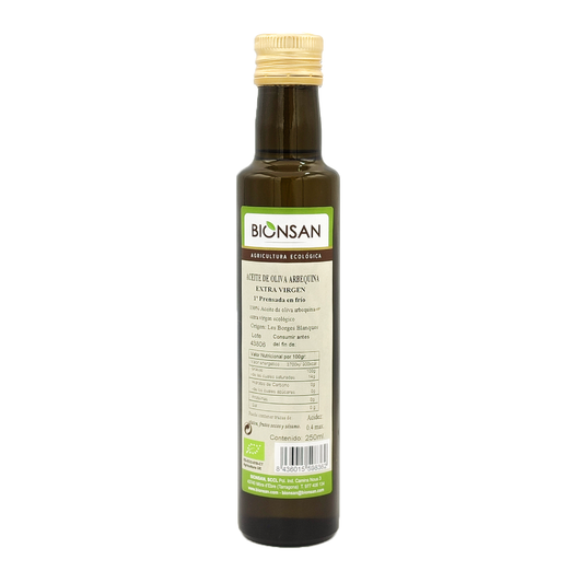 Aceite De Oliva Arbequina Extra Virgen Eco Bionsan 250ml_0