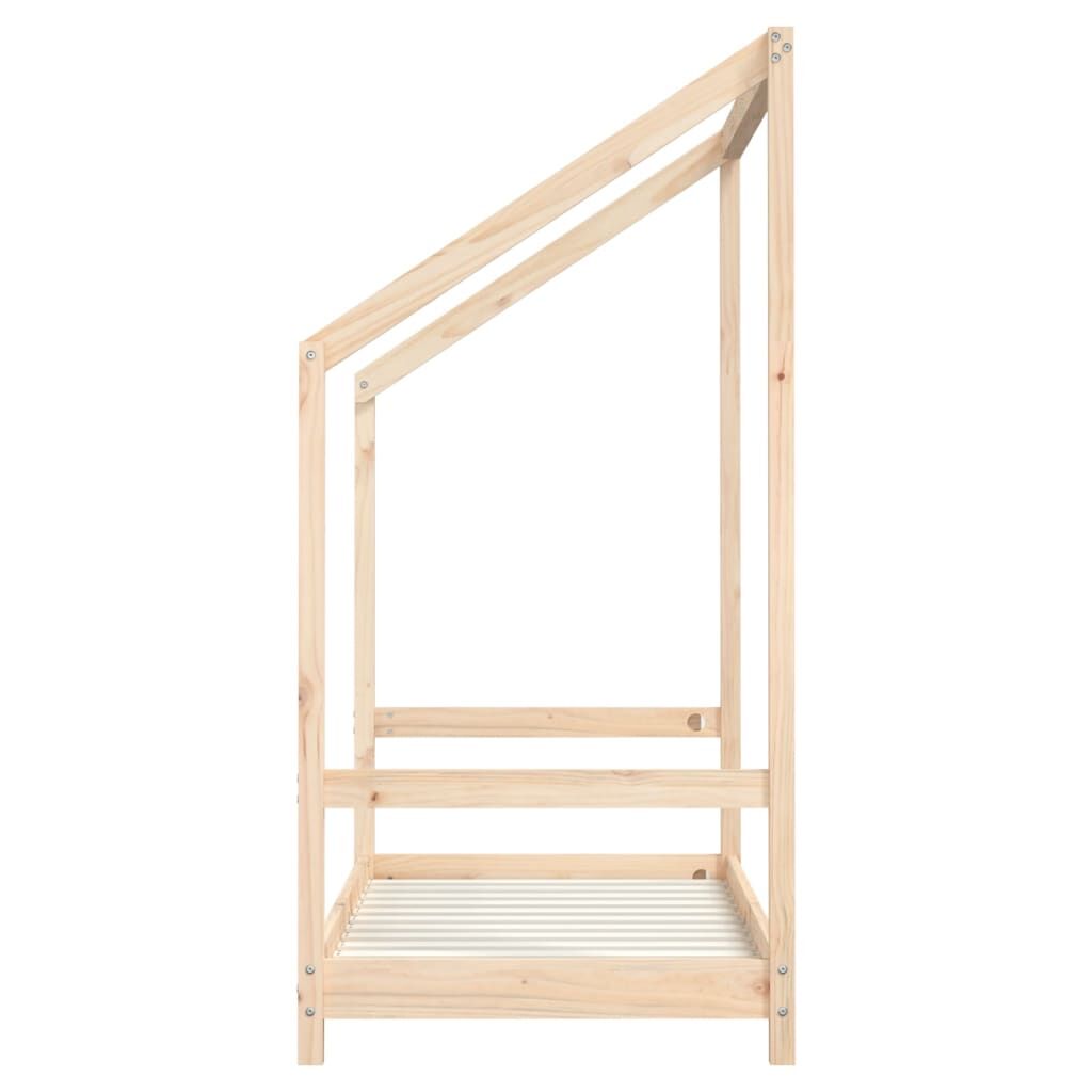 Vidaxl Estructura De Cama Para Niños Madera Maciza De Pino 70x140 Cm_4