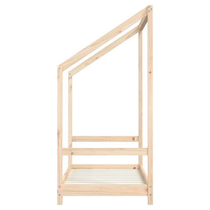 Vidaxl Estructura De Cama Para Niños Madera Maciza De Pino 70x140 Cm_4