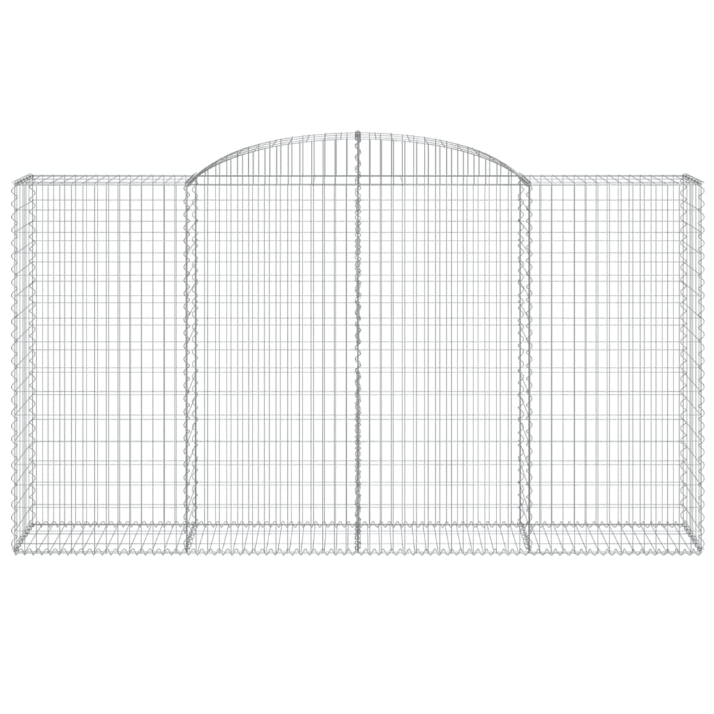Cestas De Gaviones 6 Uds Forma De Arco Hierro 300x50x160/180 Cm_3