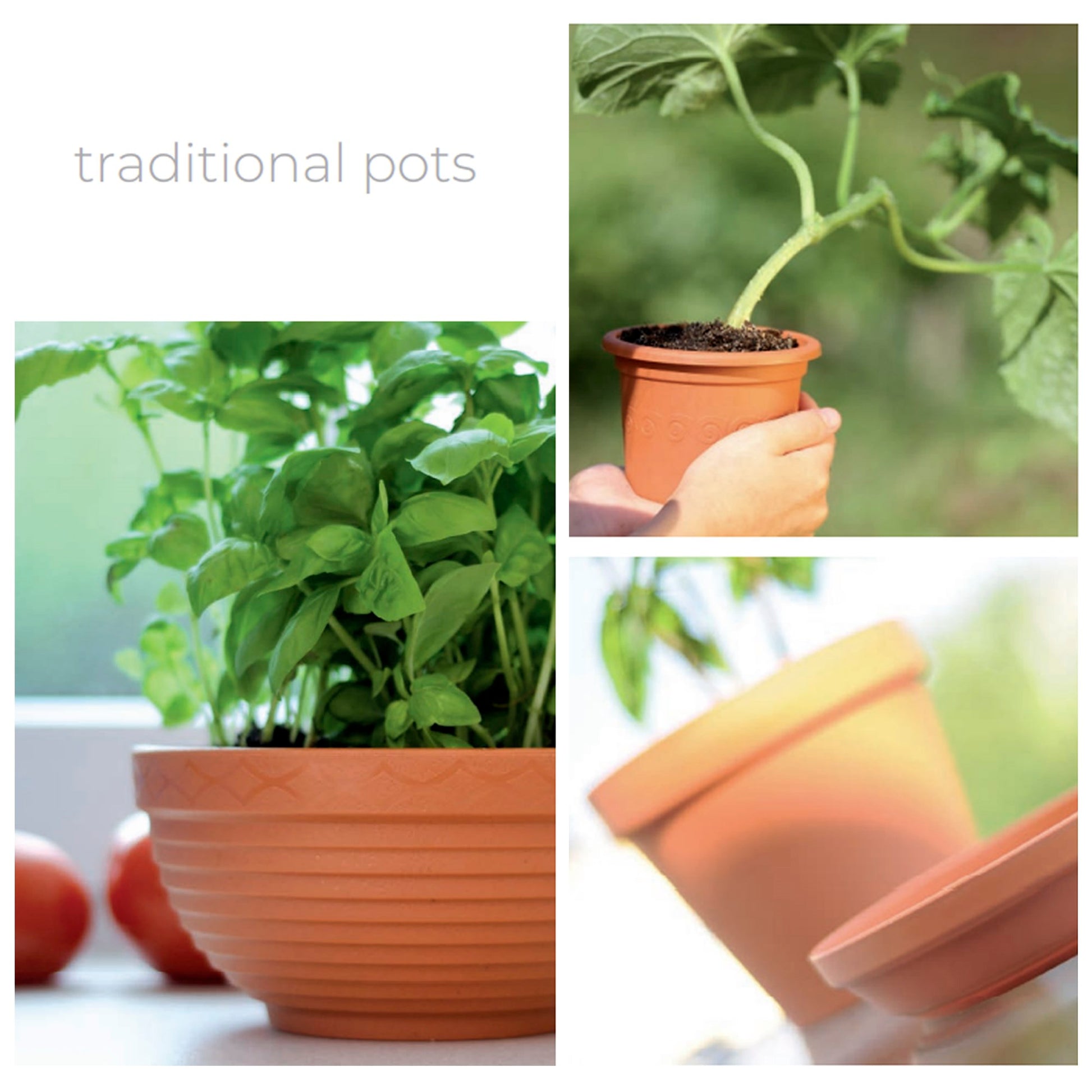 Maceta Plastica 3,5l., Dimensiones (mm) 230x230x174, Color Terracota_1