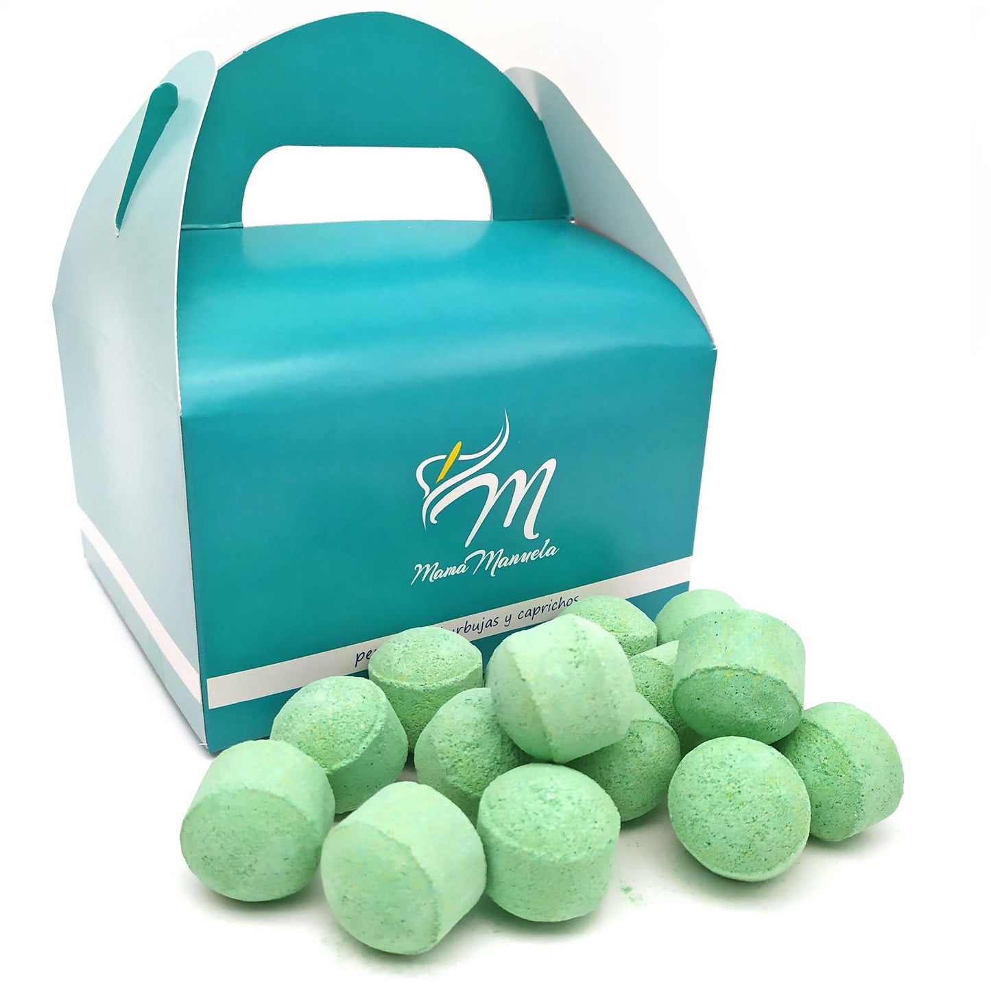 Caja 50 Mini Bombas Efervescentes Para Manicura Y Pedicura - Ablandan Durezas, Uñas Y Cutículas - Aroma Mango_0