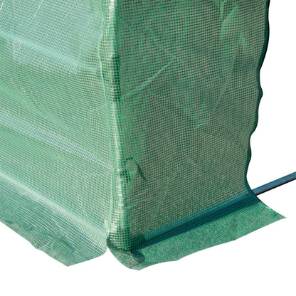 Cubierta De Invernadero Outsunny Pe Verde Oscuro 600x300x200 Cm_4