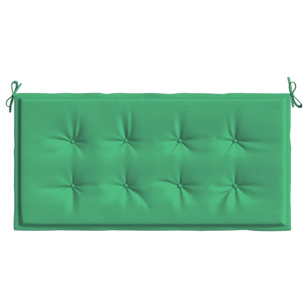 Vidaxl Cojín De Banco De Jardín Tela Oxford Verde 100x50x3 Cm_3